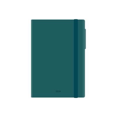 Agenda 1 jour par page - 17 x 24 cm - bleu pétrole - Legami Colours Collection
