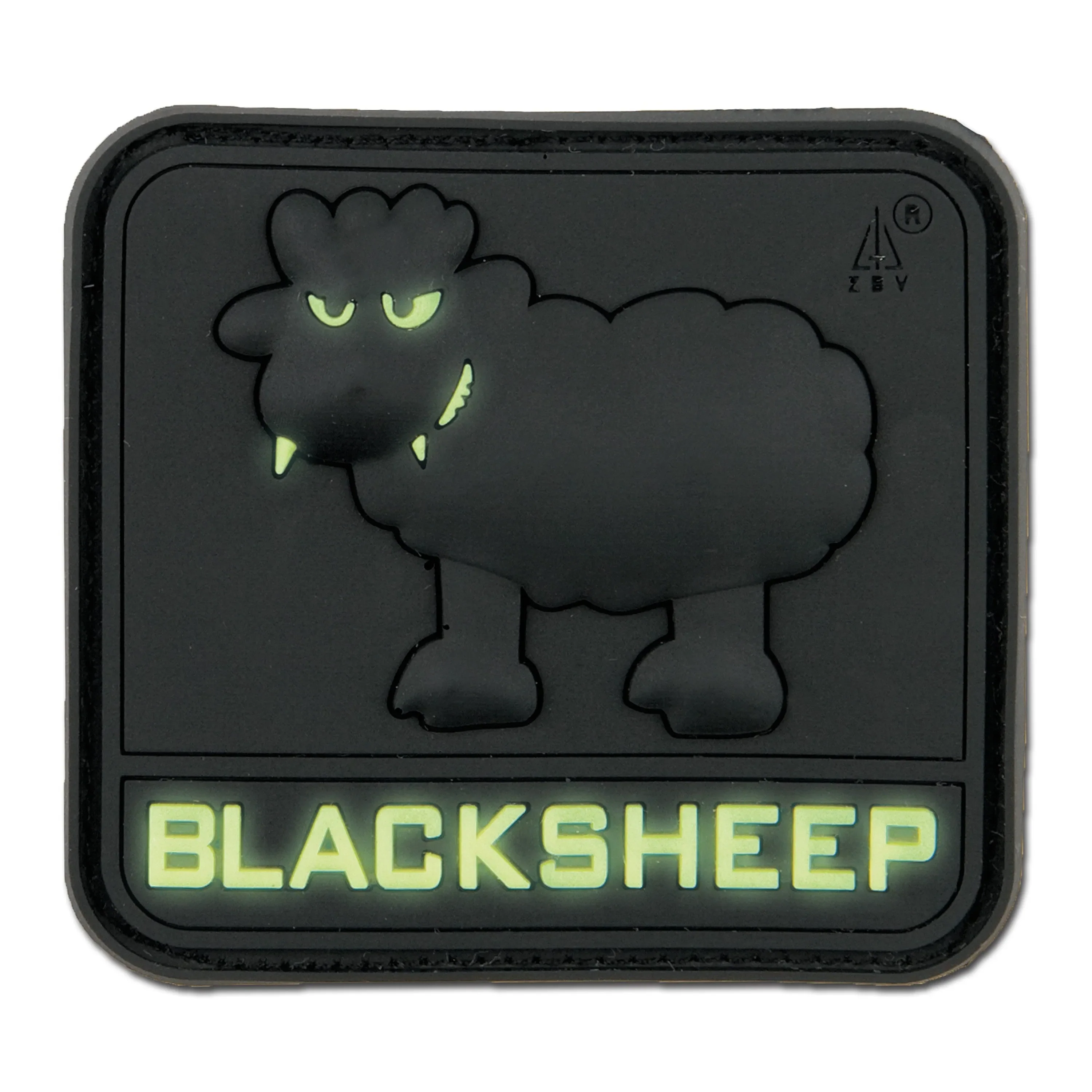 Jackets To Go -  3D-Patch BlackSheep nachleuchtend