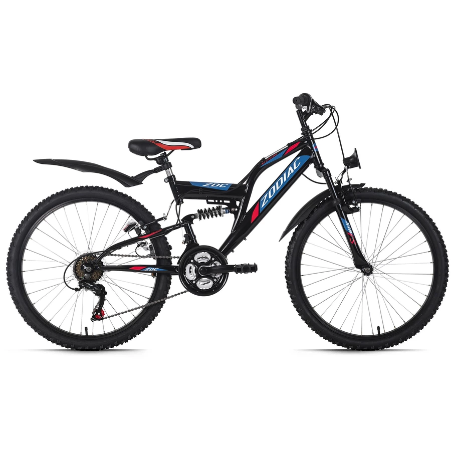 KS Cycling Kinder-Mountainbike ATB 24'' Zodiac RH 38 cm Schwarz-Rot