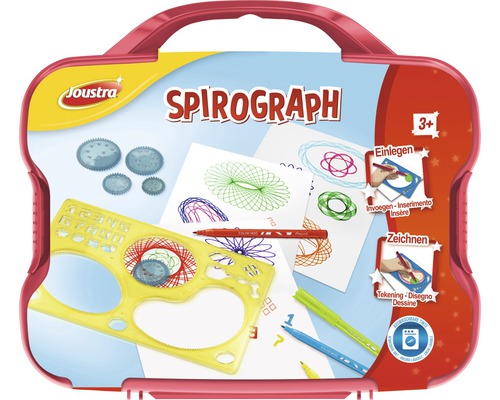 Spirograph creatieve set, 12 stuks in een koffer