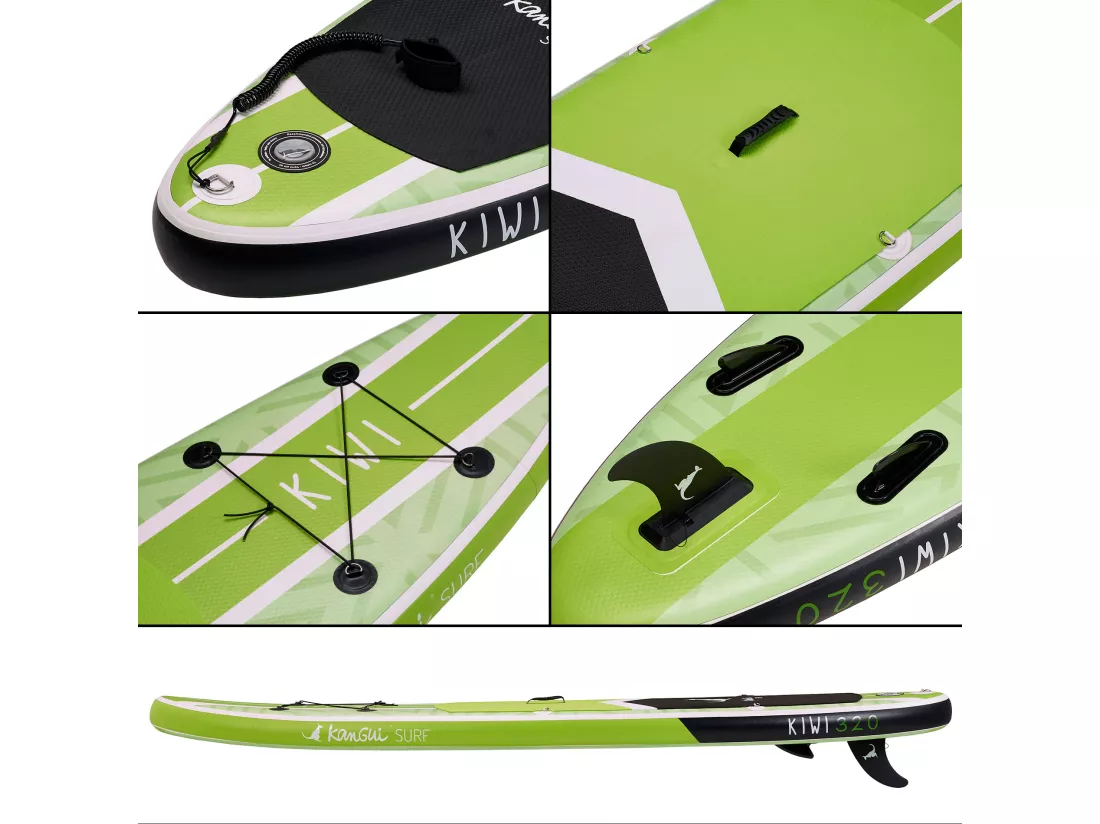 Kangui - Stand up paddle gonflable SUP avec siege kayak, 320cm - KIWI