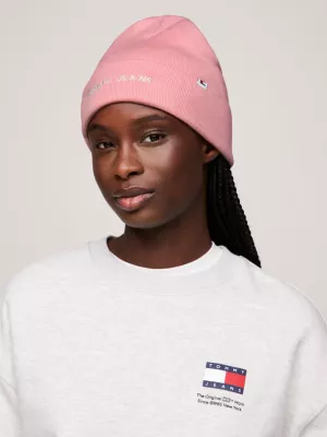 Gorro de tricô com logotipo
