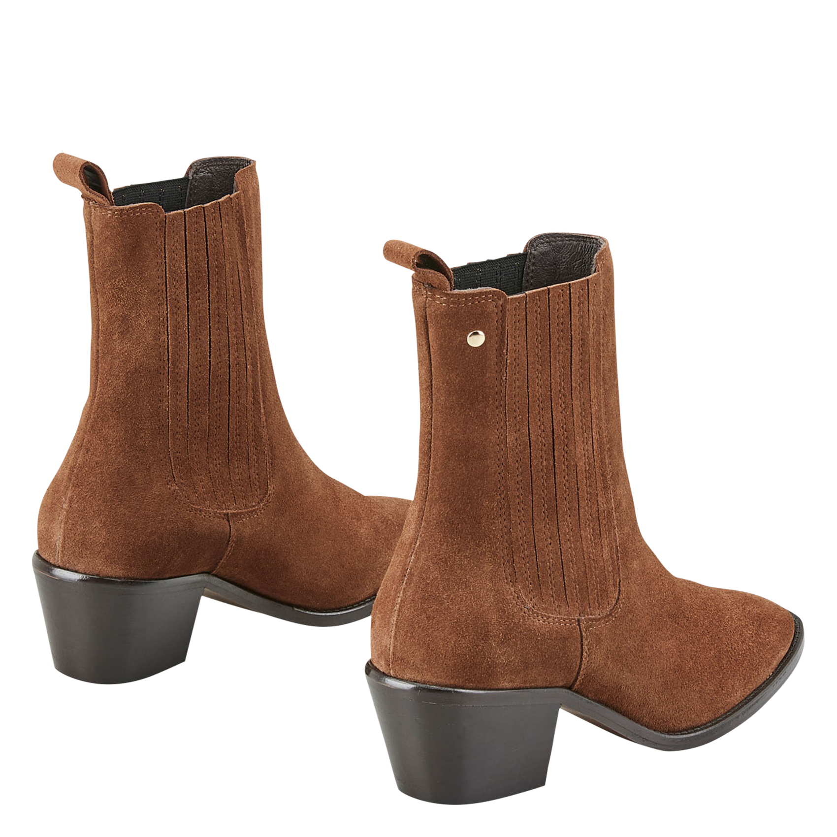 FINA - Bottines en cuir | Marron