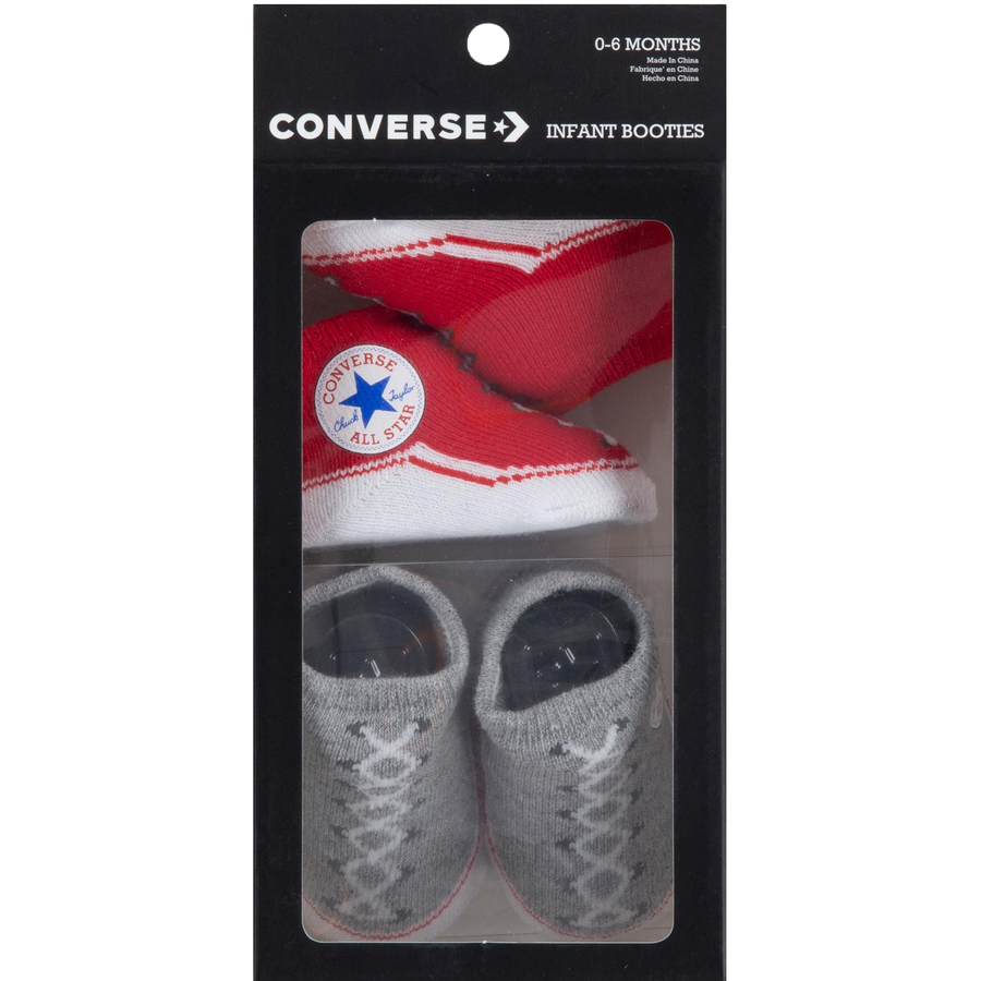 Converse 2-er Pack Socken rotgrau
