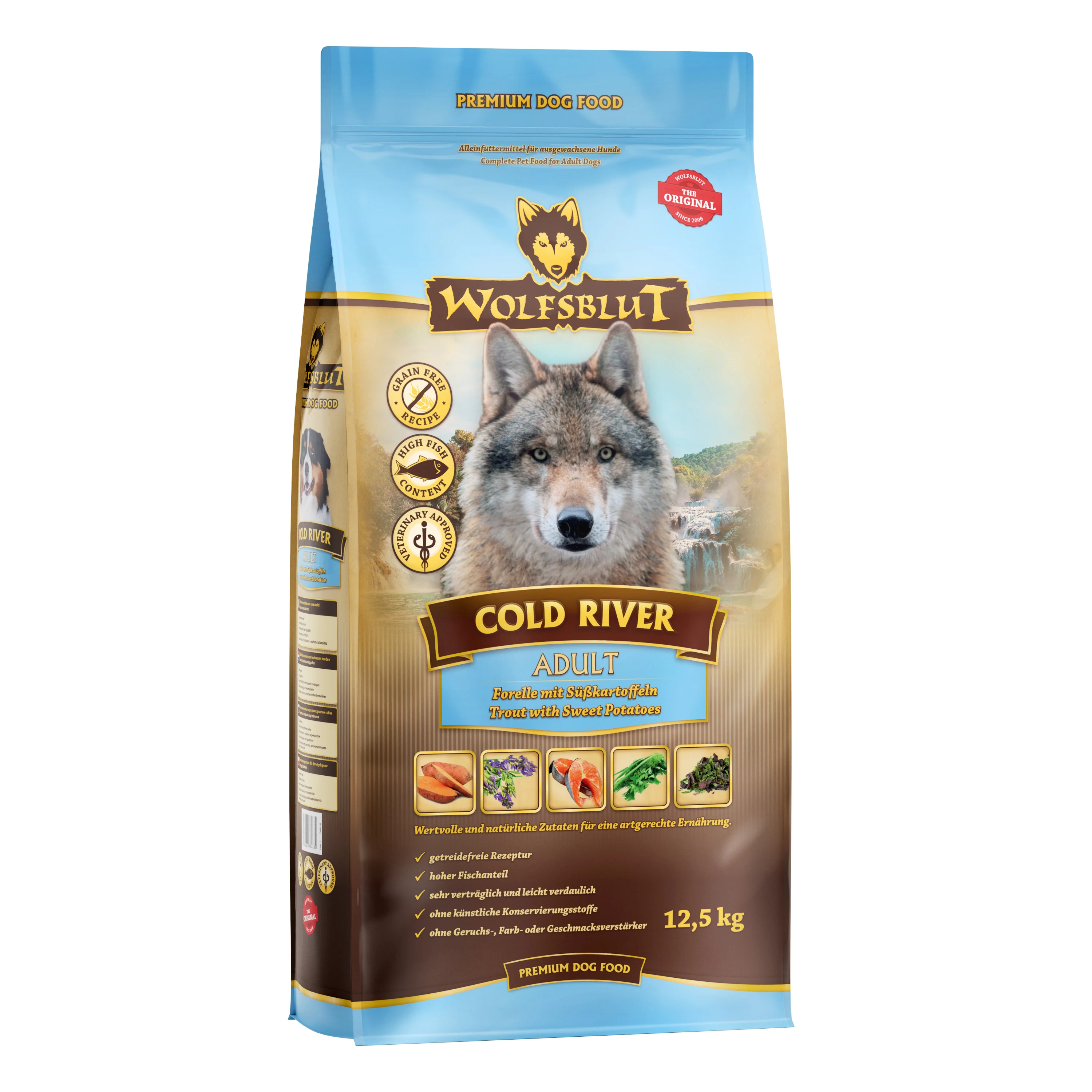 Cold River Adulto - truta com batata-doce