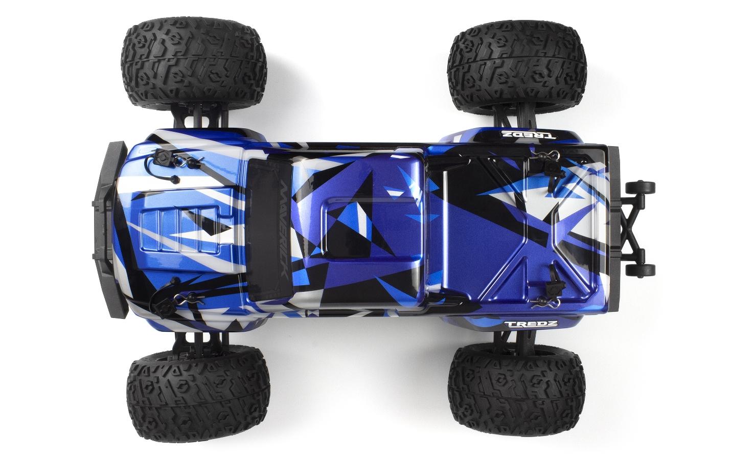 Monster Truck Quantum2 MT 4WD Blau, ARTR, 1:10<br>Off-Road RC Modell mit Brushed Allradantrieb