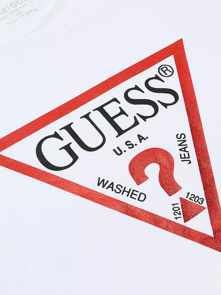 GUESS Mädchen T-Shirt weiss