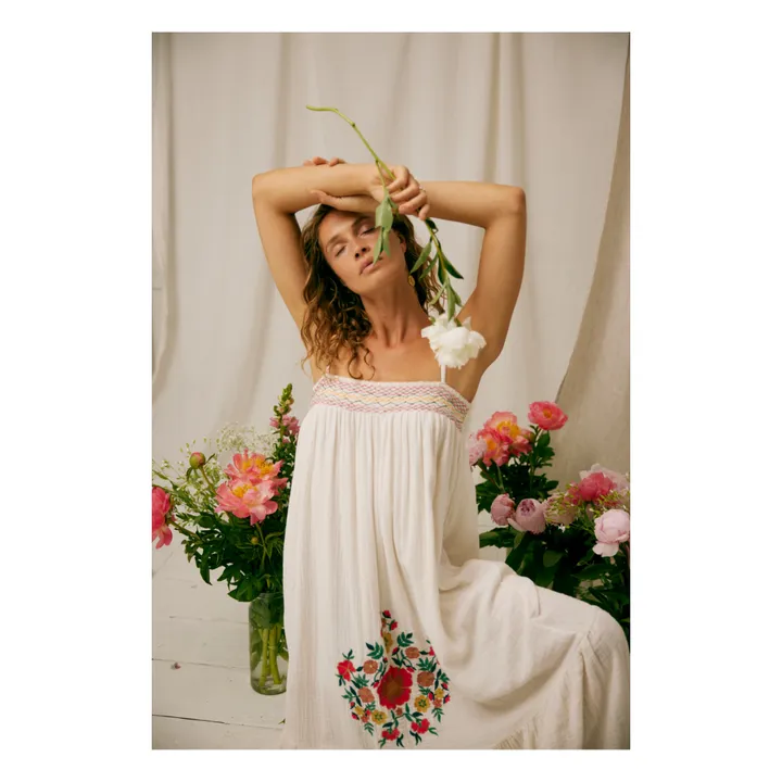 Louise Misha Robe Marcelina Coton Bio - Collection Femme | Ecru