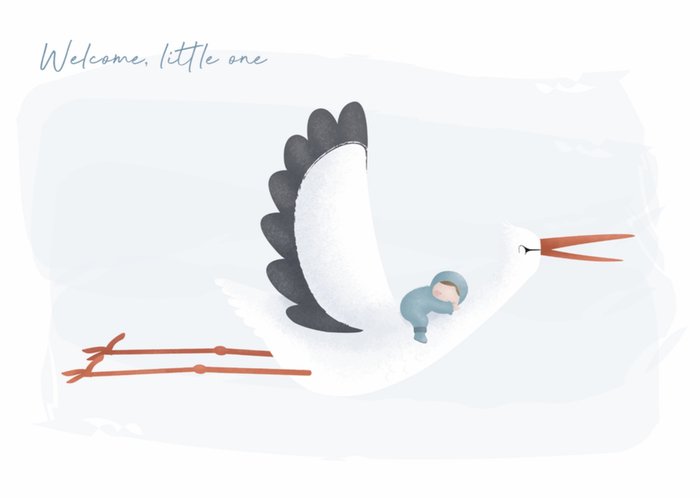 Little Dutch | Geboortekaart | Ooievaar