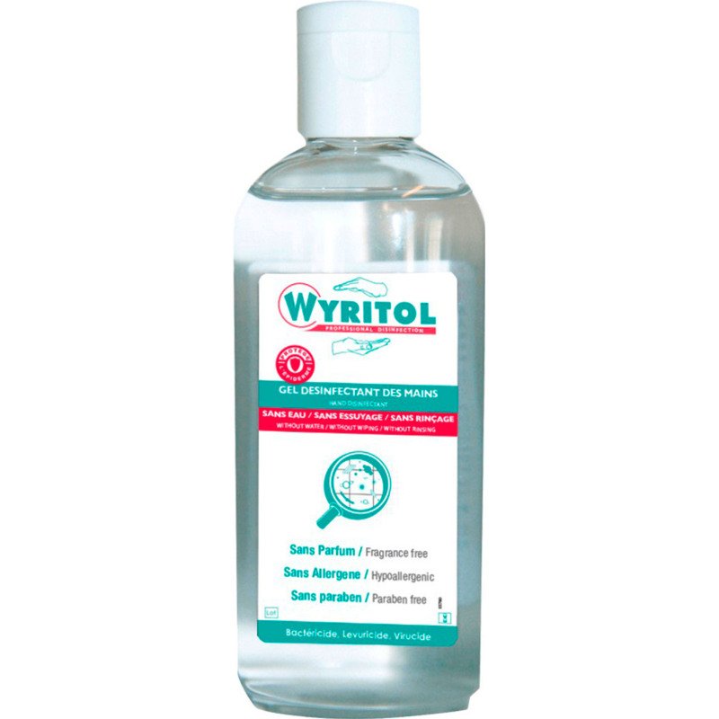 Gel hydroalcoolique désinfectant Wyritol Professional Desinfection - Flacon 100 ml