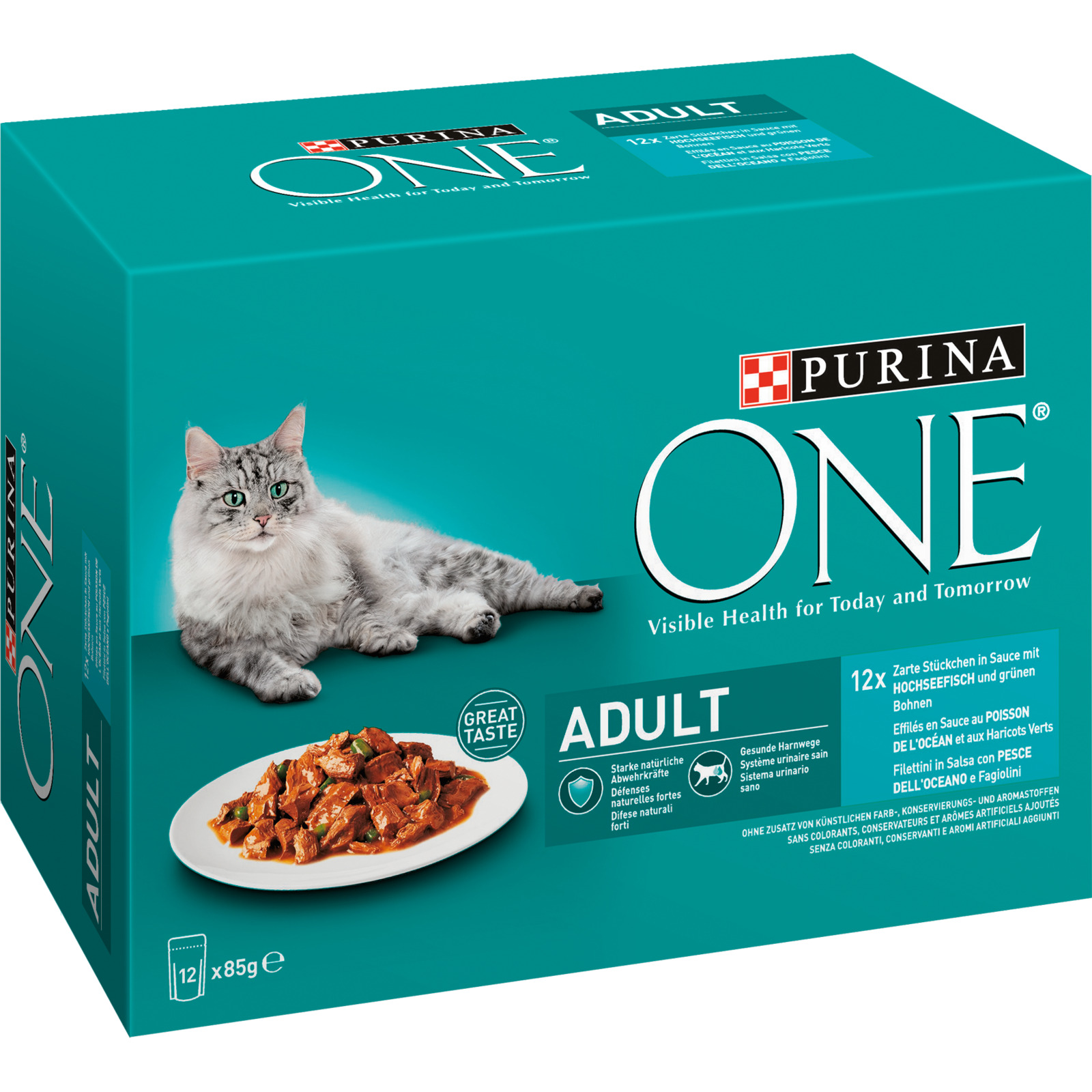 Purina One Adult Fisch 12x85g