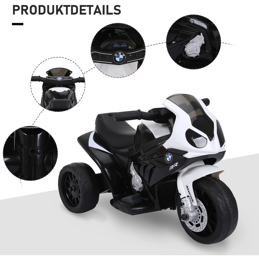HOMCOM Kindermotorrad BMW S1000RR schwarz