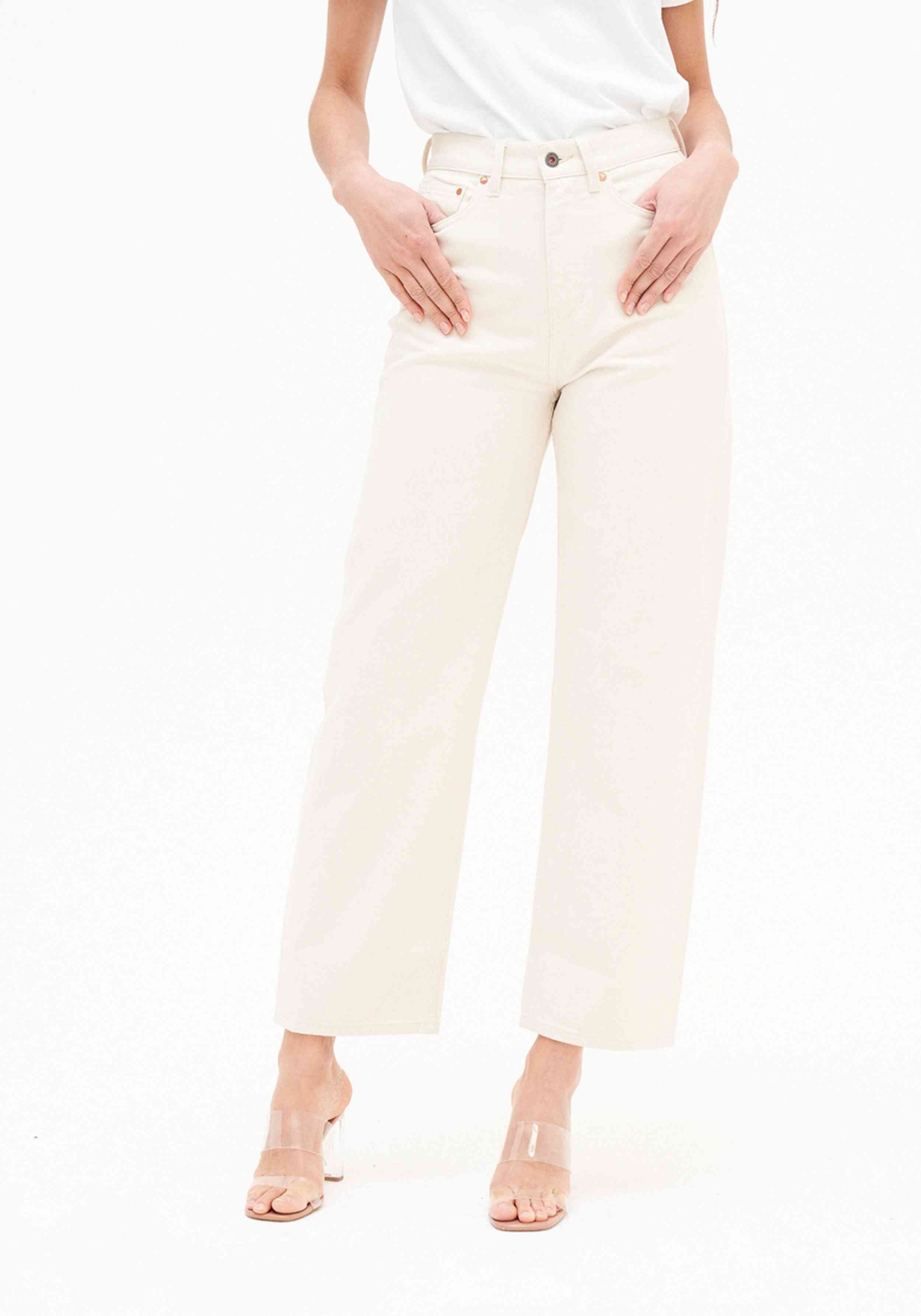 Kuyichi Damen-Jeans Bobbie Barrel Undyed