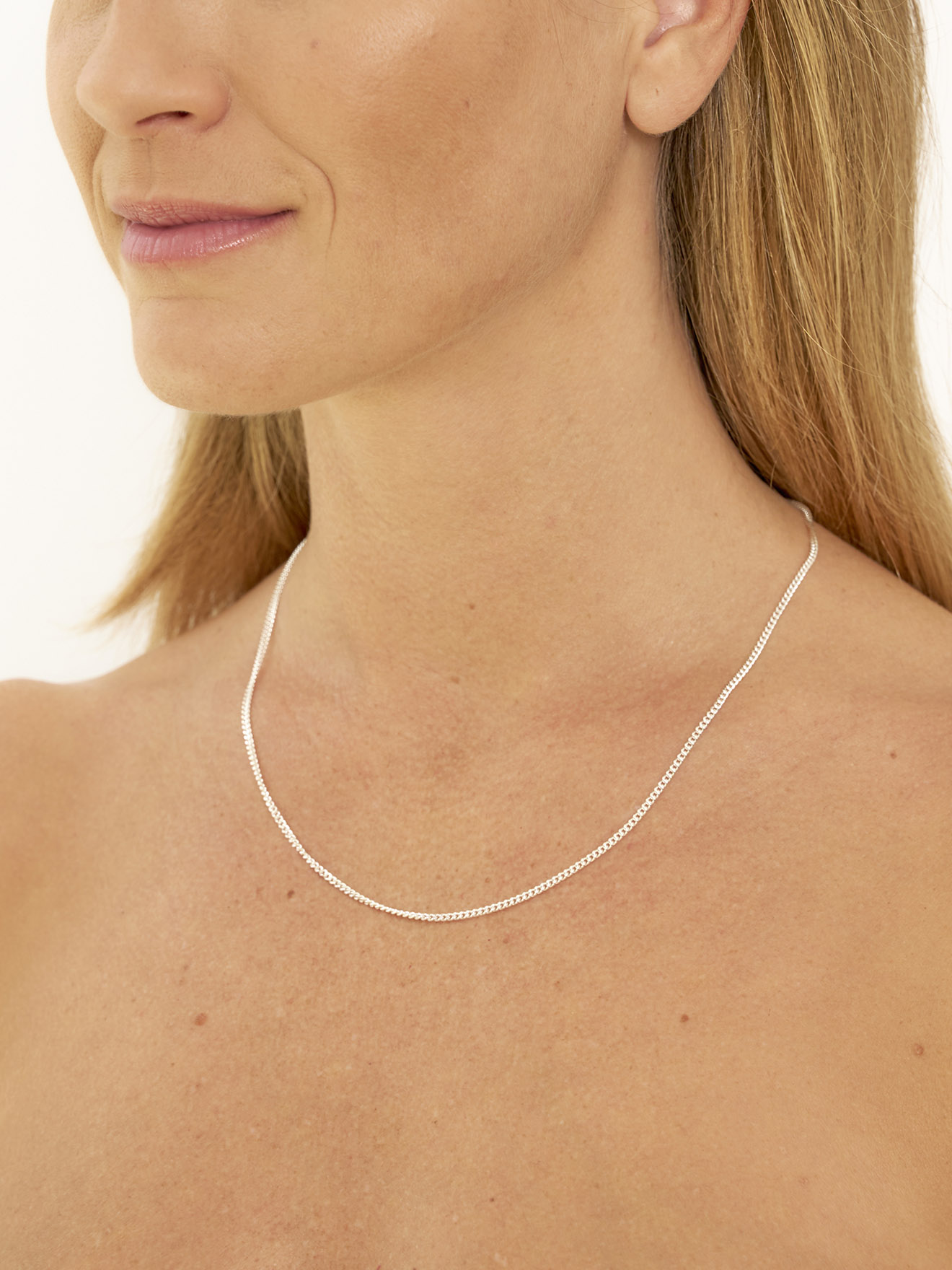 Chaîne maille gourmette argent