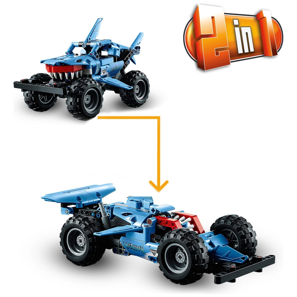 LEGO Technic 42134 Monster Jam Megalodon Rückzieh-Truck Spielzeug