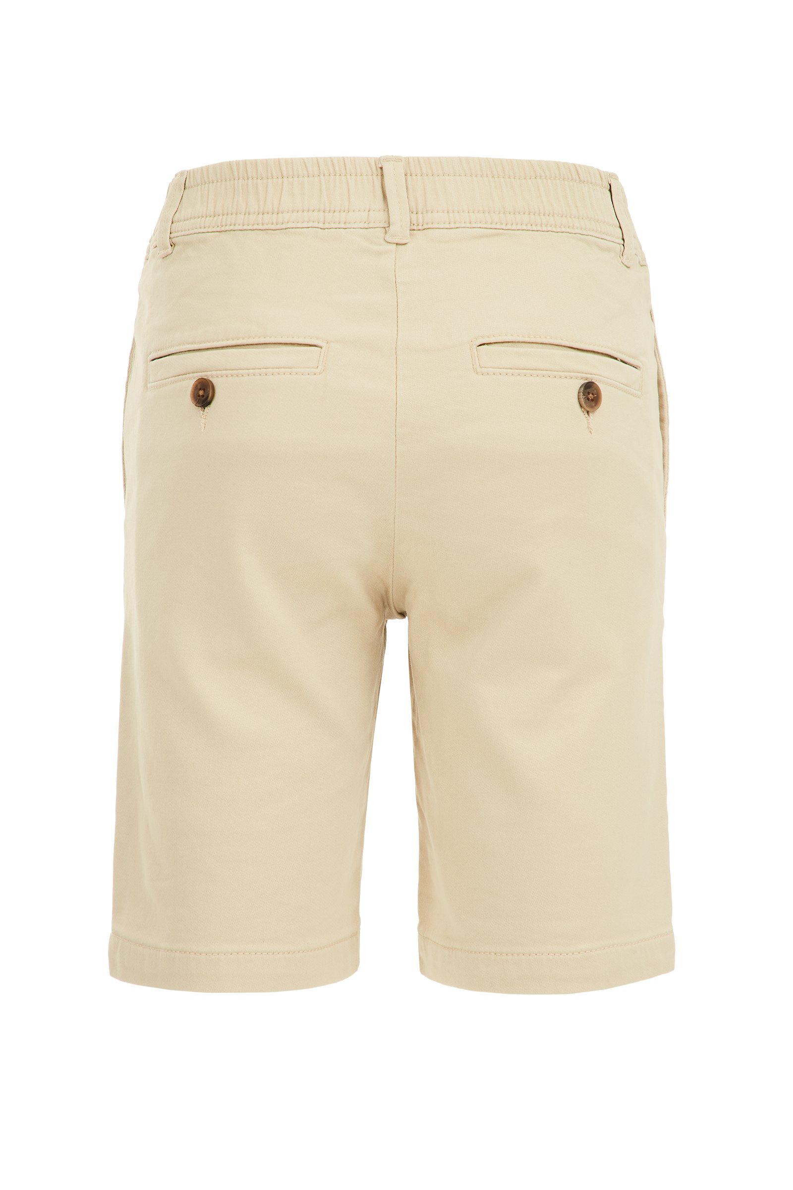 Jongens regular fit chinoshort met stretch WE Fashion Beige