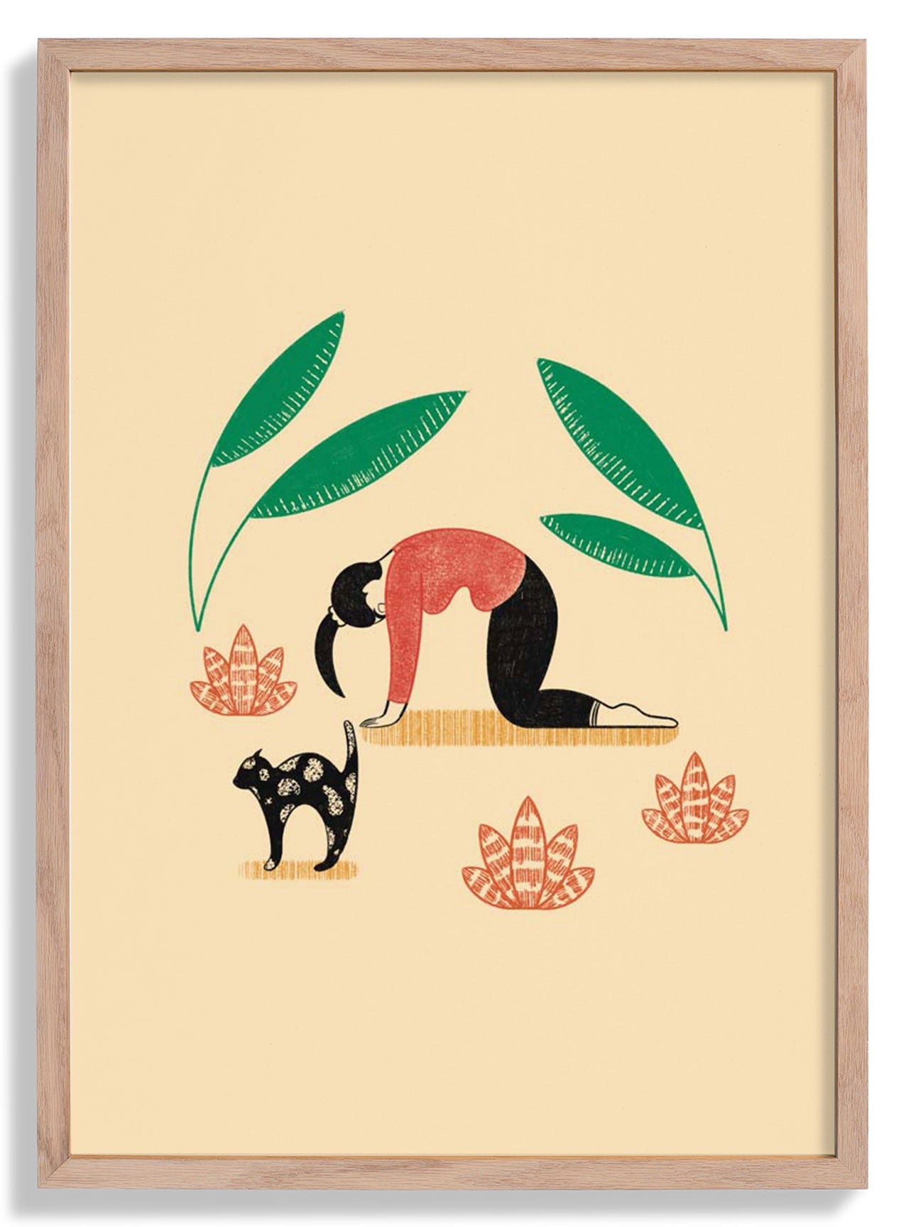 Yoga Katze Kuh von Nicole Marra