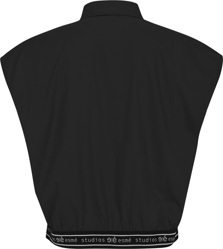 esmé studios ESCalla Cropped Shirt Black