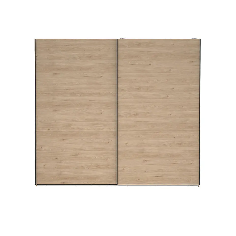Hioshop Como schuifdeurkast 2 deuren 245x220cm eikdecor