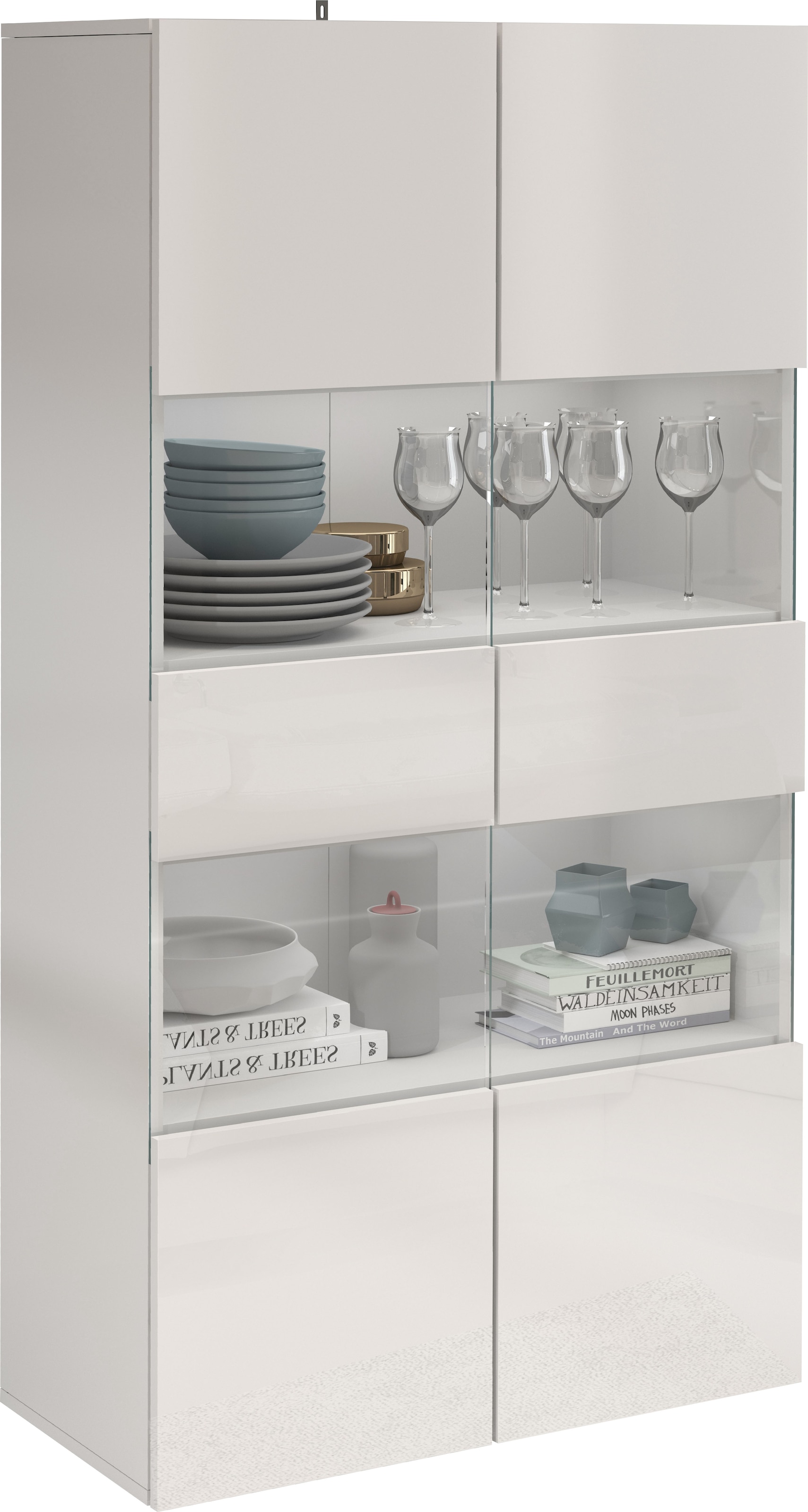 INOSIGN Vitrine »Egypt« 2 Glastüren, Front Hochglanz lackiert, Korpus matt