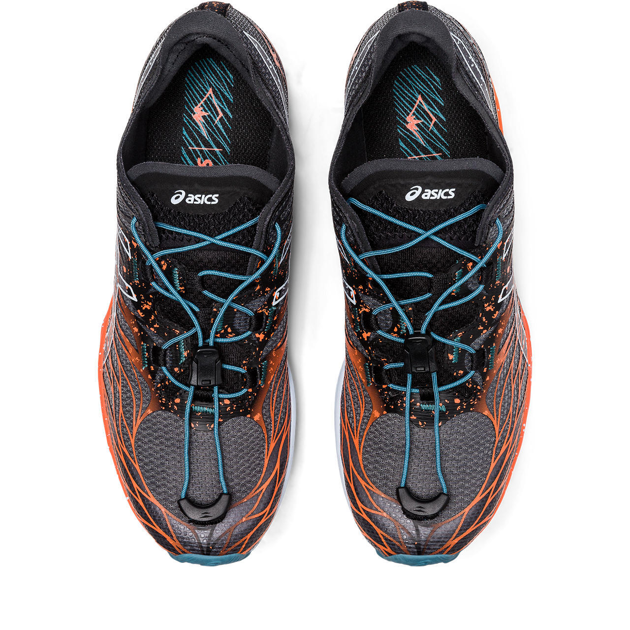 ASICS Fujispeed Trail Hardloopschoenen Zwart/Oranje Dames