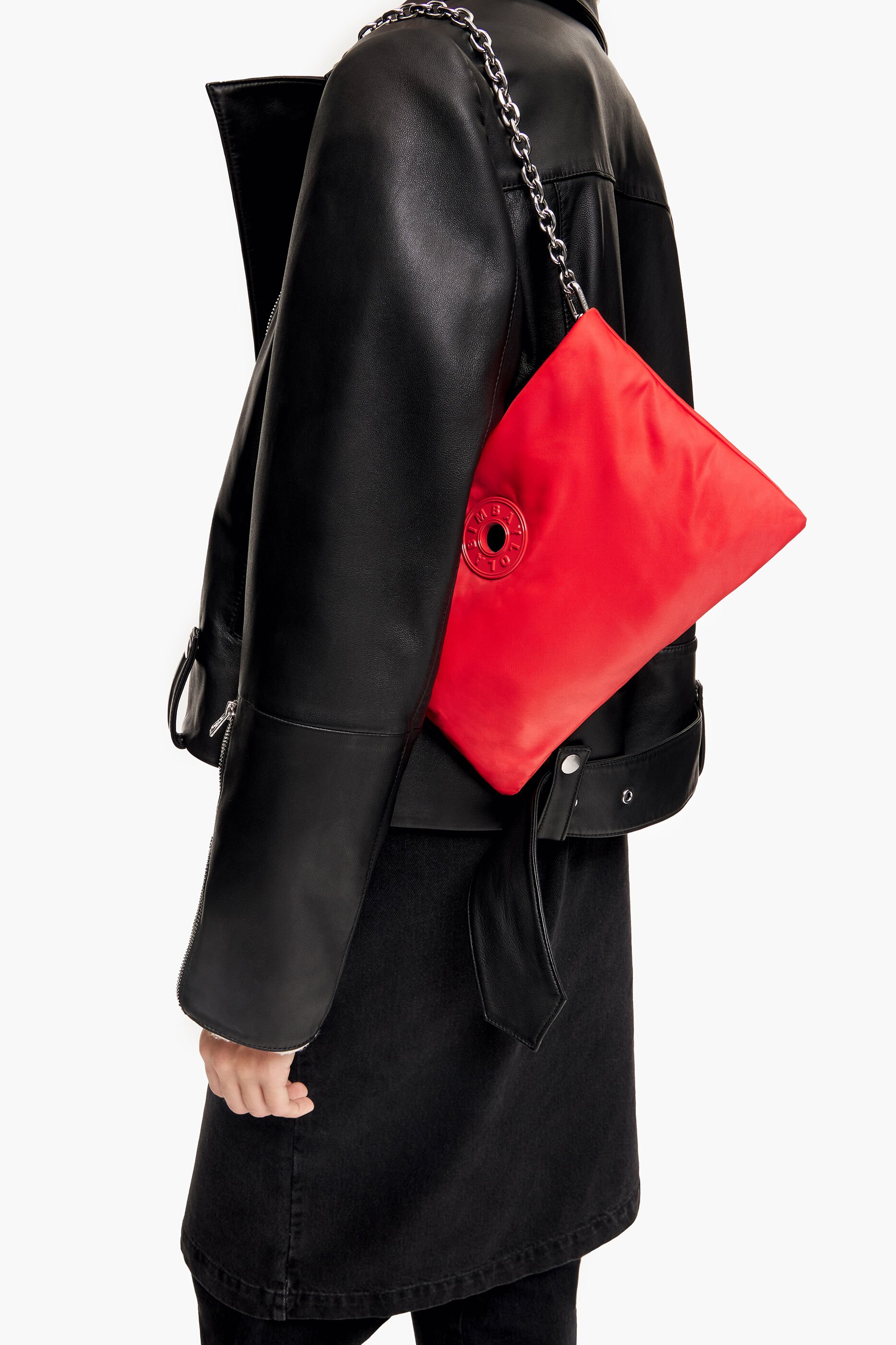 Bolsa de ombro XS em nylon vermelho