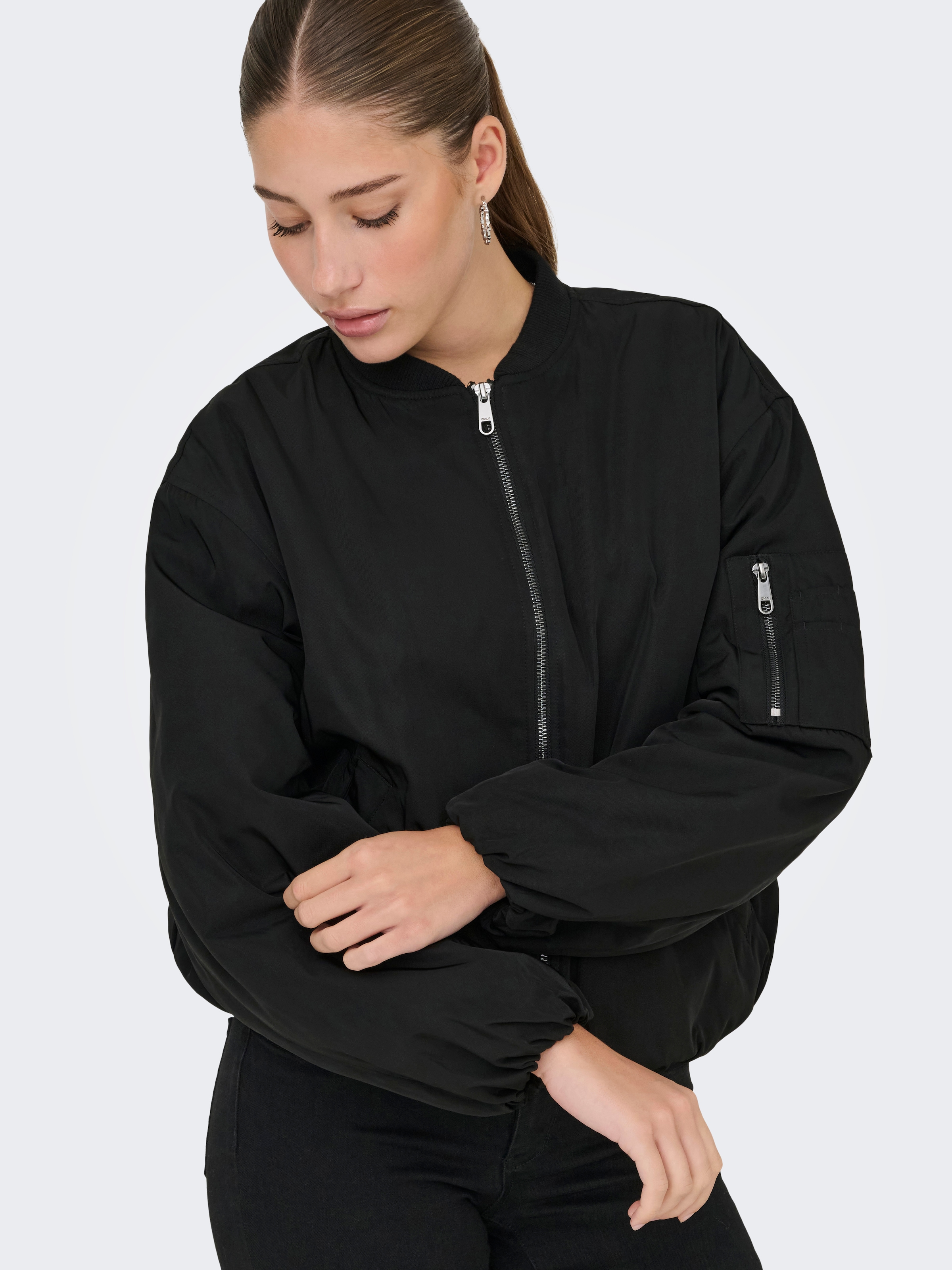 ONLY Bomberjacke »ONLADEL LIFE OVERSIZED BOMBER CC OTW« ohne Kapuze