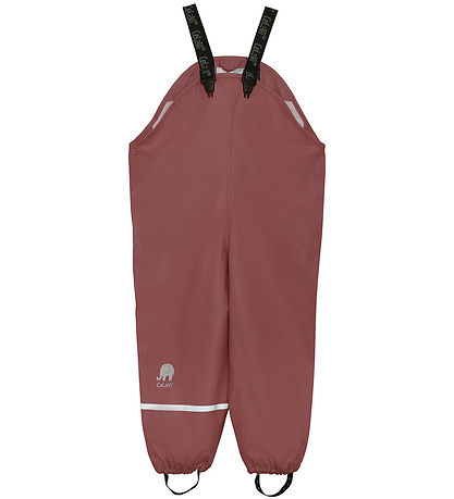 CeLaVi Regenhose m. Träger - Recycelt PU - Rose Brown