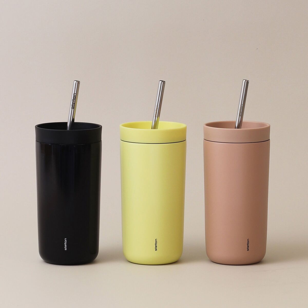 To Go Sip termokopp med sugerør 40 cl, svart