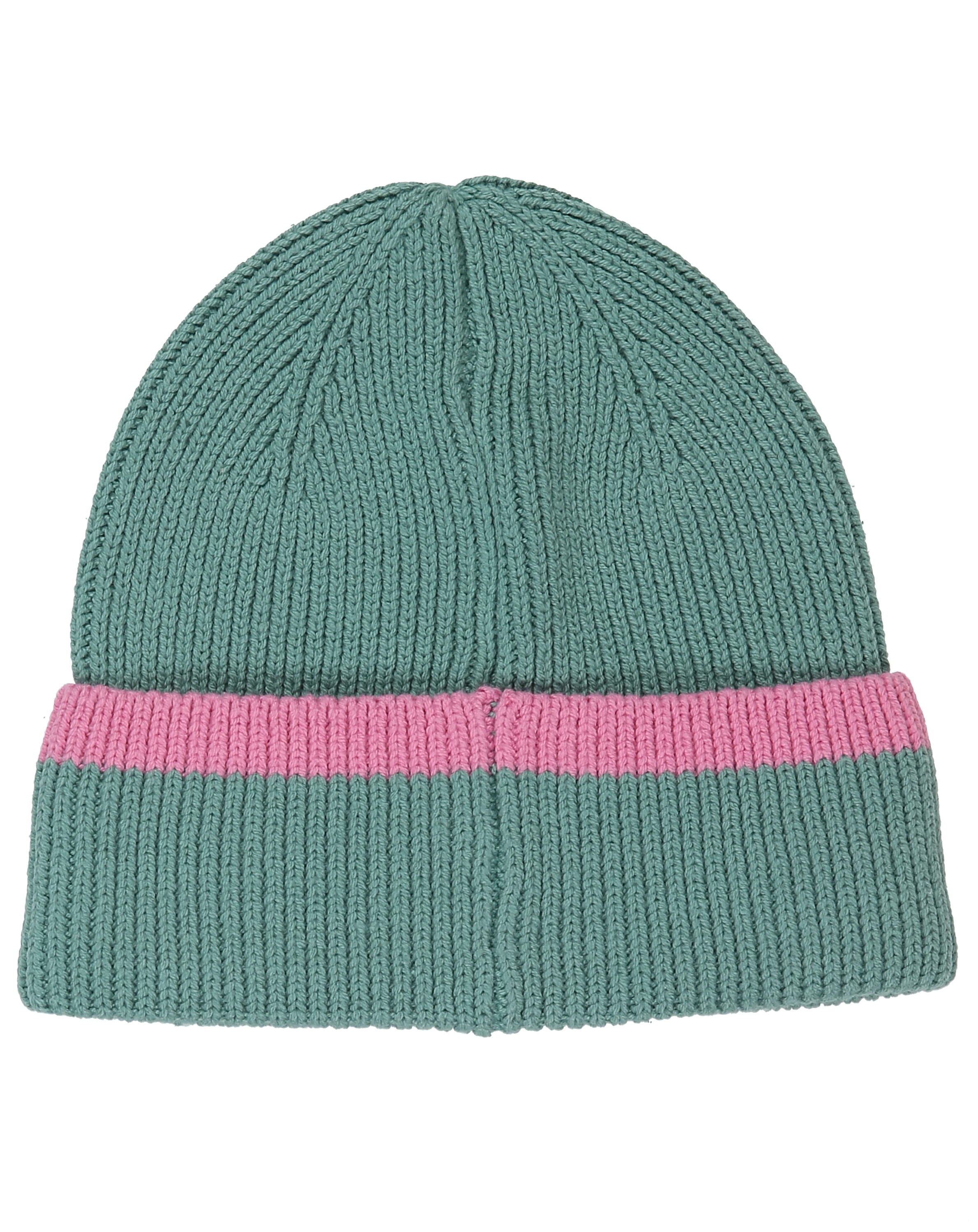Strickmütze SMILE mit Loopschal in beryll grün