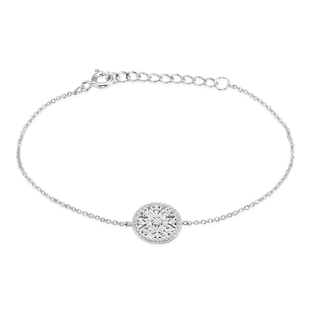 Bracelet Brunilda Argent Blanc Oxyde De Zirconium
