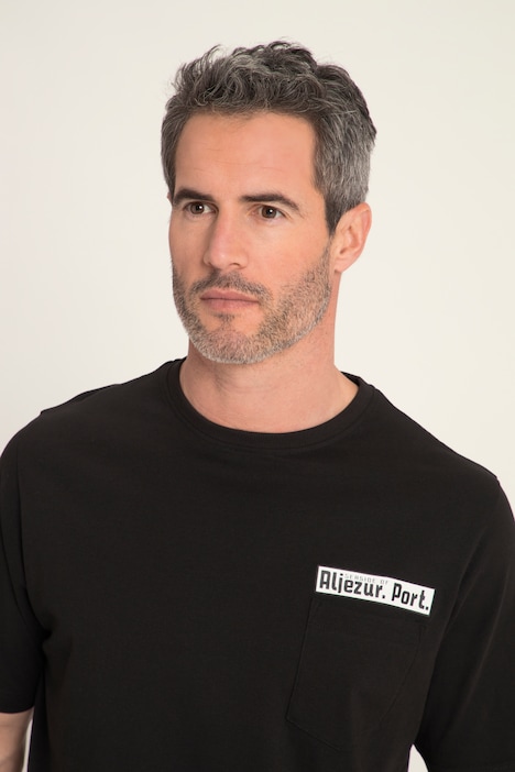 T-Shirt, Halbarm, 3D-Print, Rundhals