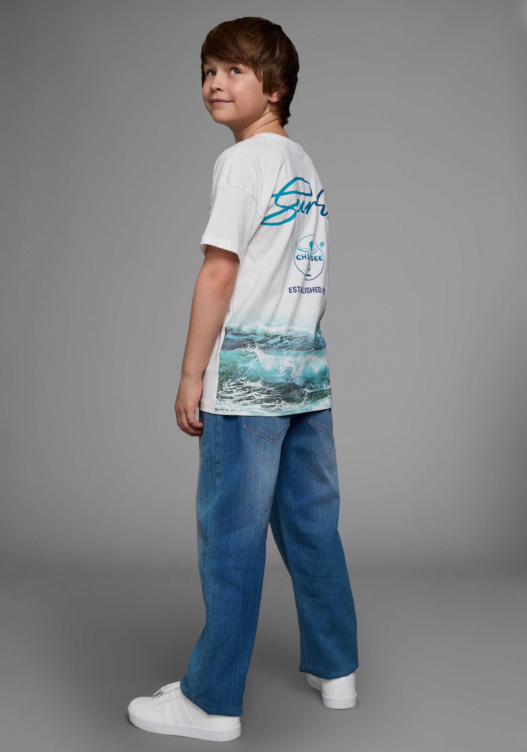 Chiemsee T-Shirt »WAVE«, Kurzarm,  Basic-Passform,  bedruckt,  Rundhalsausschnitt