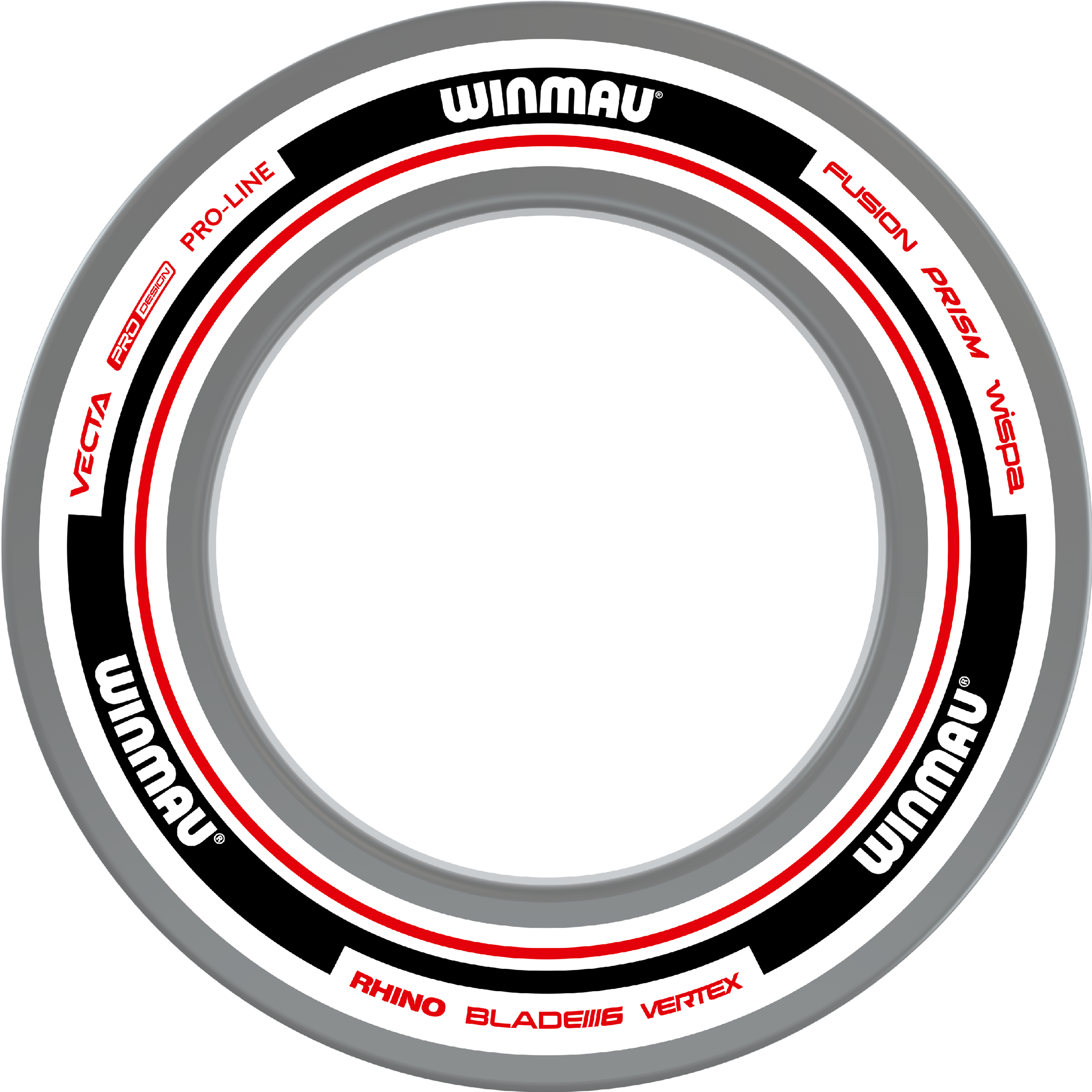 Winmau - Advance Weiß Rot - Surround