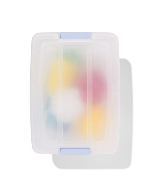 boîte de rangement avec couvercle 15L Tokyo transparent 39.5x29x18.5