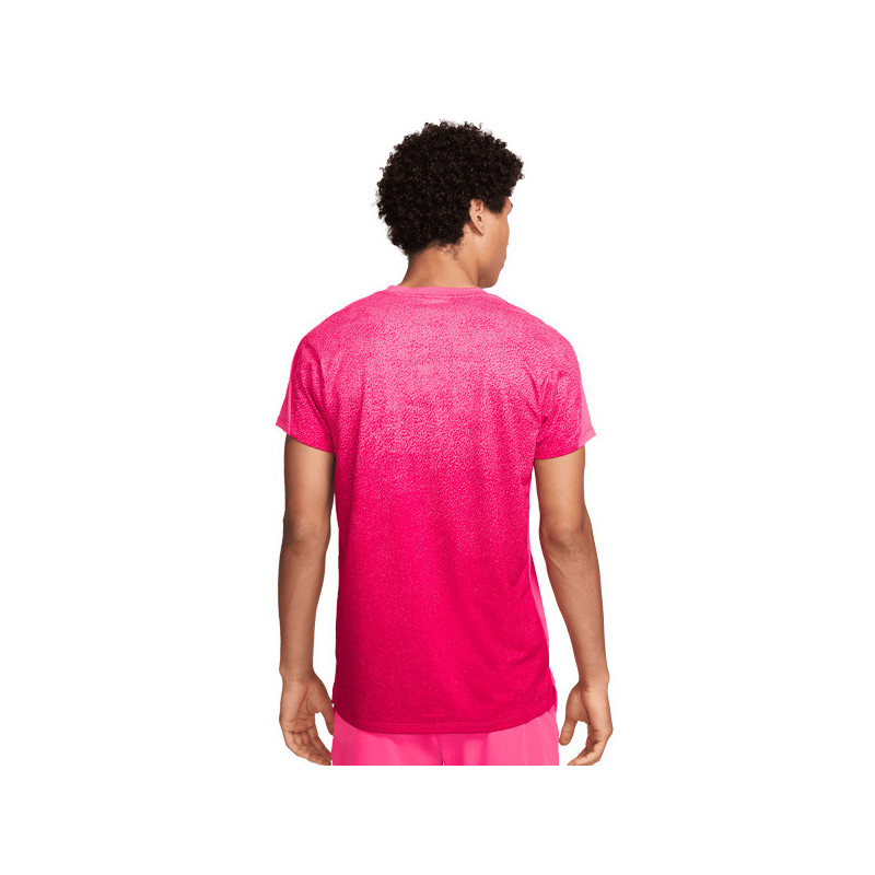 Tee-shirt tennis Nike Court Slam US Open fuchsia