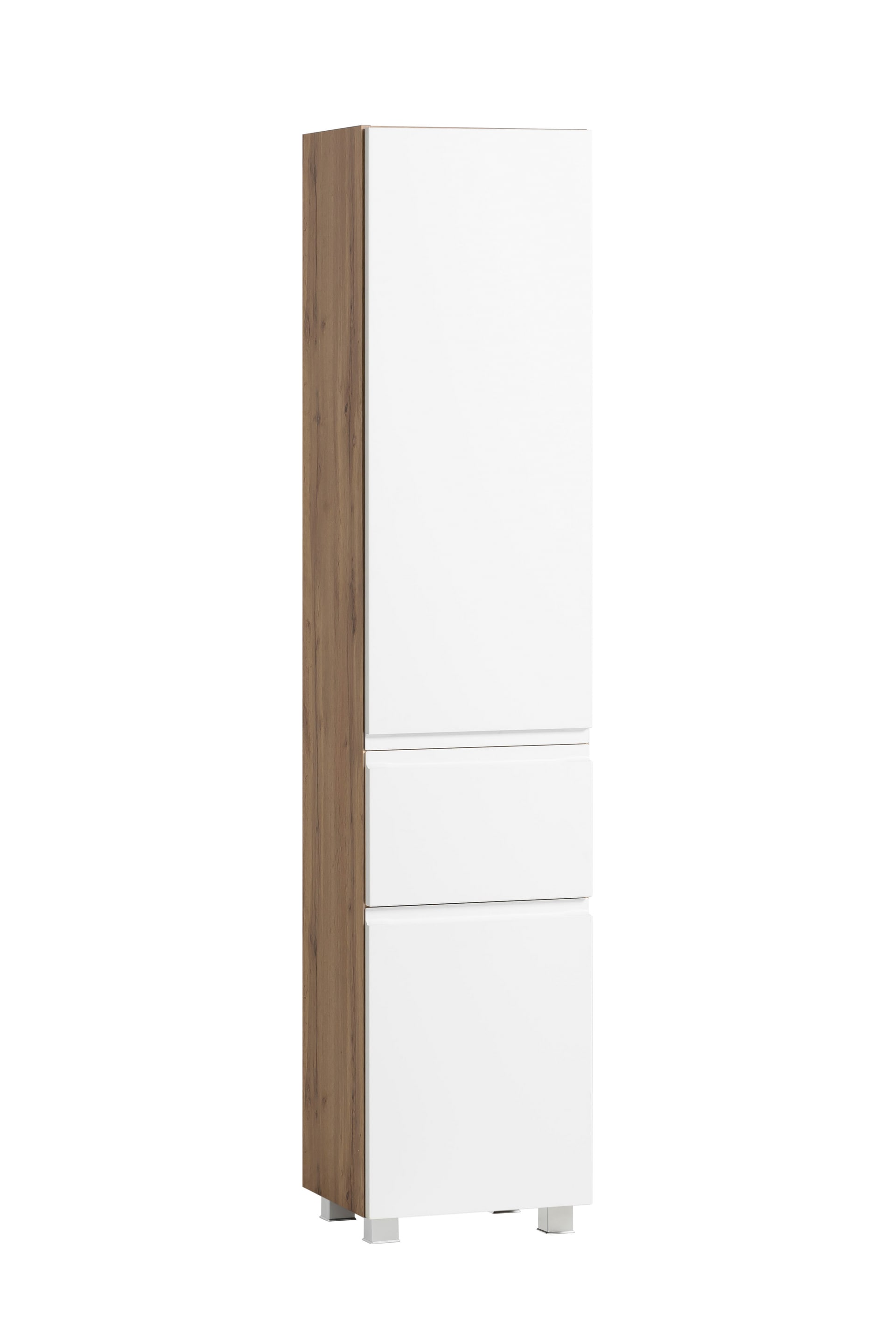 Bad-Seitenschrank GENT weiß/braun 40cm