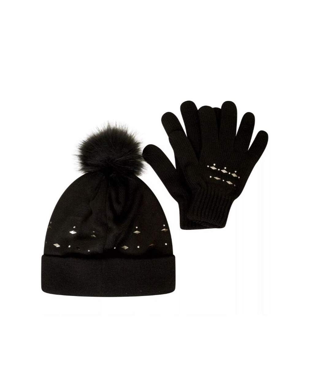 Dare 2B - Ensemble bonnet et gants - Femme (Noir) (Taille unique) - UTRG7961