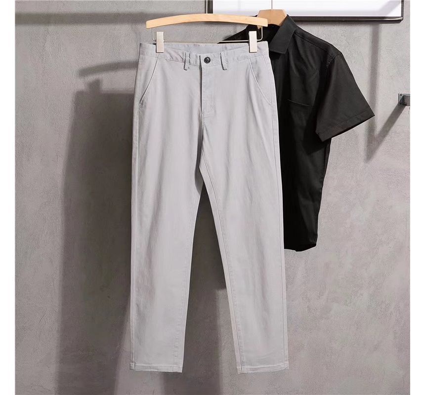 Trimecca - Mid Rise Plain Slim Fit Broek