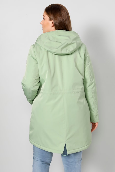 Funktionsjacke, Kapuze, verdeckter 2-Wege-Zipper, Taillen-Tunnelzug