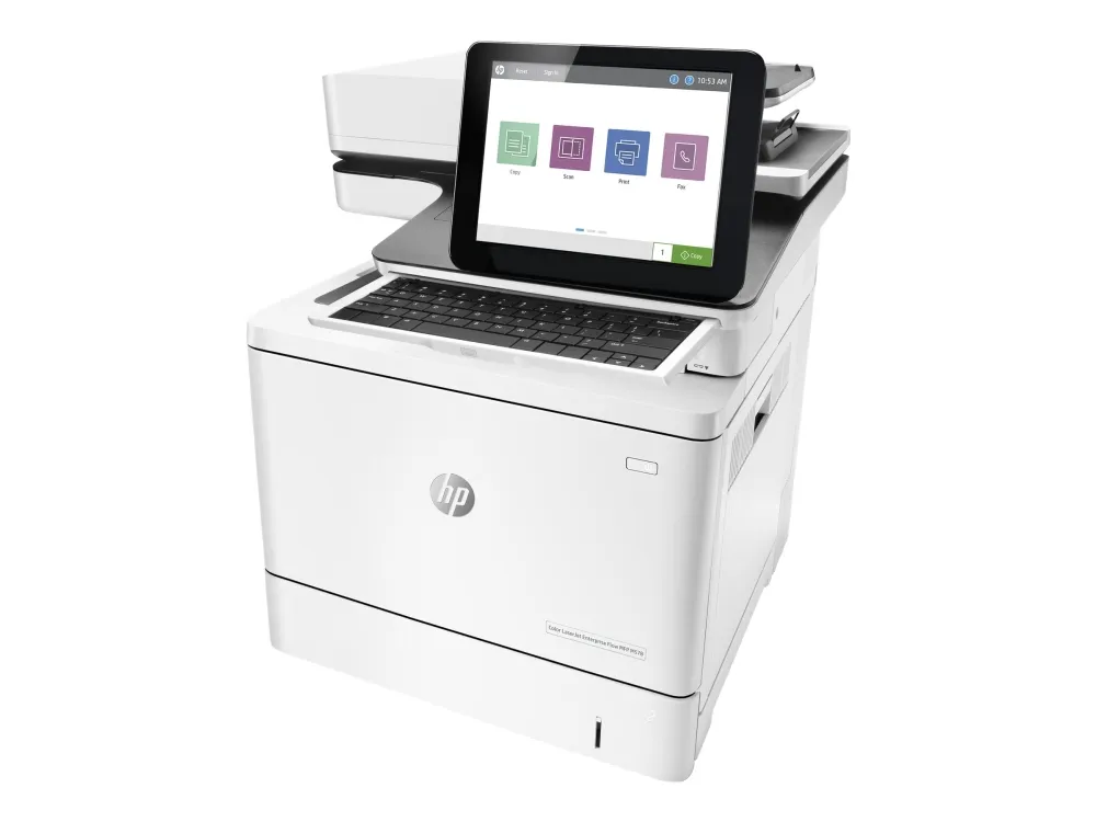 HP LaserJet Enterprise Flow MFP M578c - Multifunktionsprinter - farve - laser - Legal (216 x 356 mm) (original) - A4/Legal (medie) - op til 38 spm (kopiering) - op til 38 spm (udskriver) - 650 ark - 33.6 Kbps - USB 2.0, Gigabit LAN, USB 2.0 vært