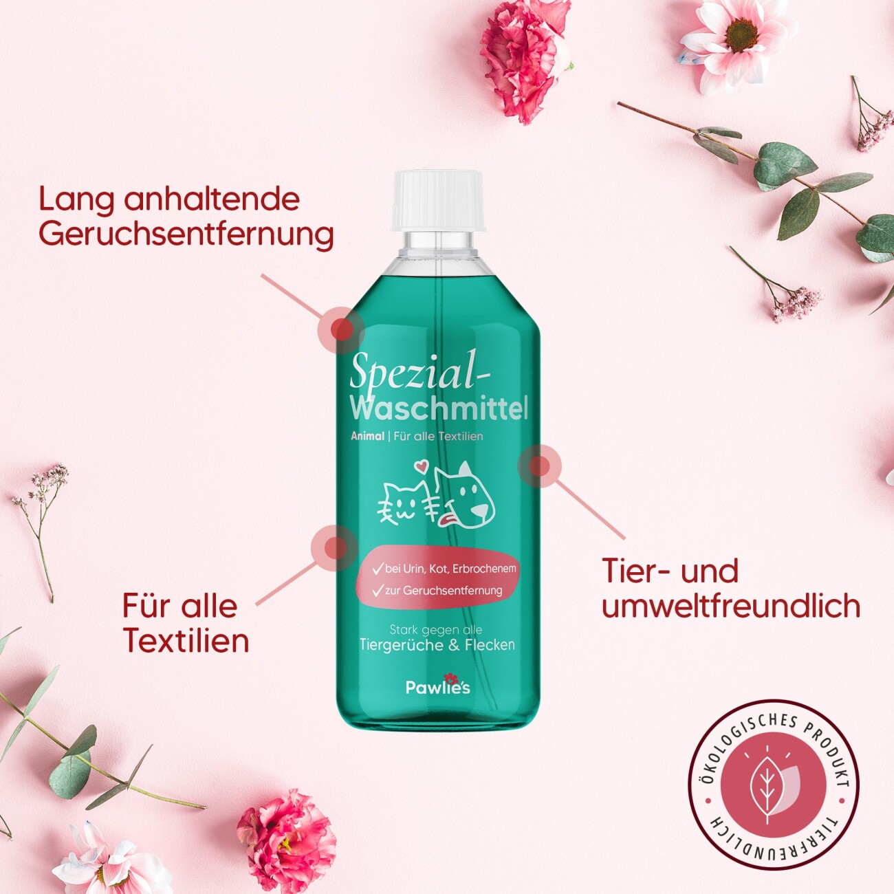 Pawlie's Geruchsentferner Waschmittel