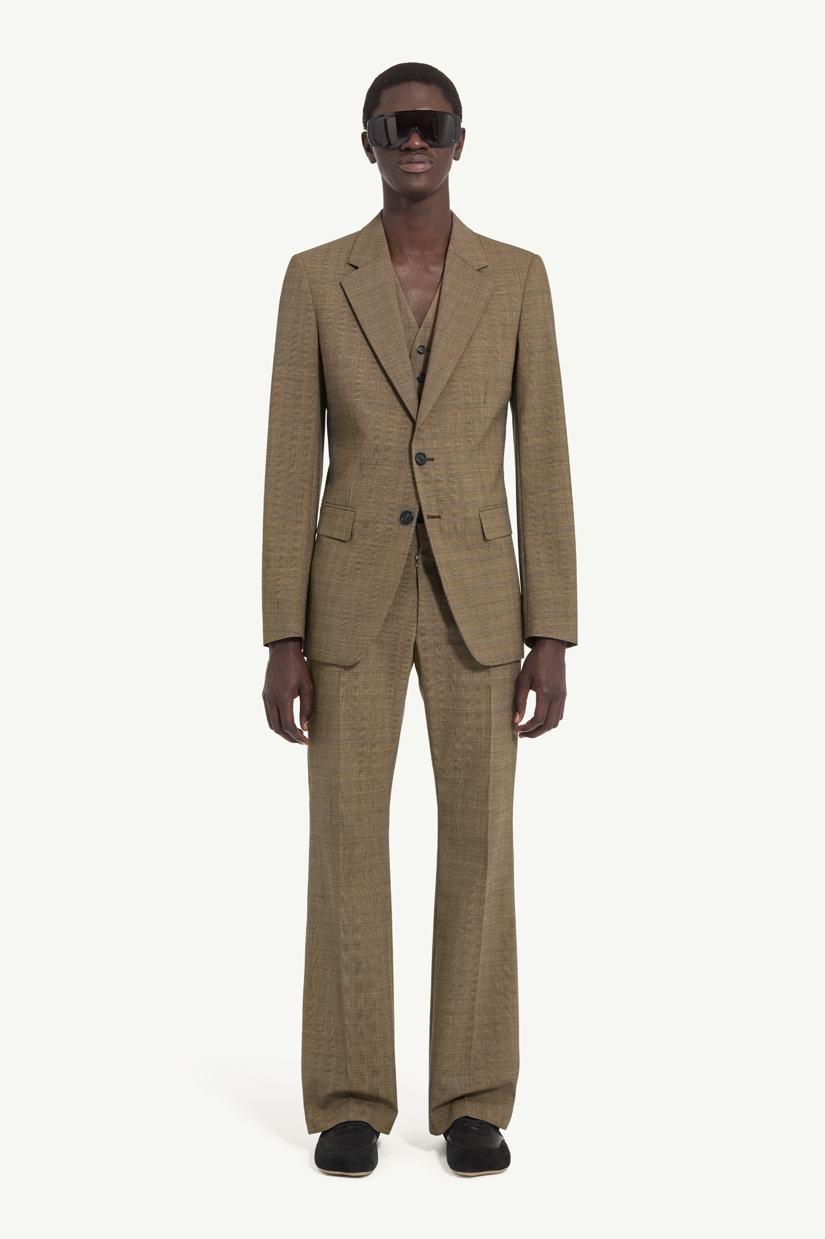 Veste de costume à carreaux