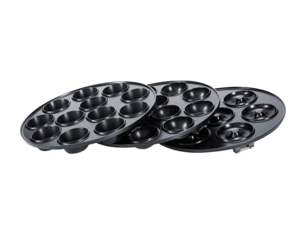 Steba CM3, Smultring-/muffinsjern, 12 kaker, 7 donuts, Svart, 800 W, 230 V
