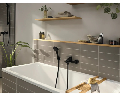 hansgrohe REBRIS E badkraan, mat zwart, 72450670