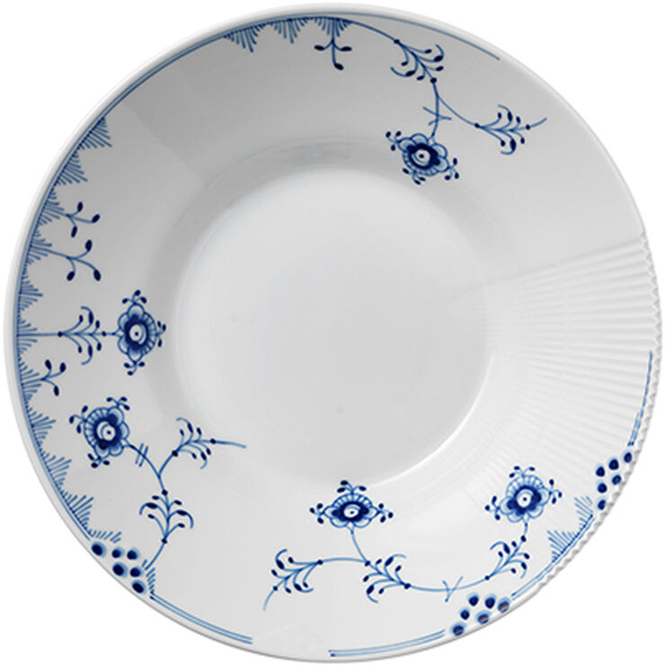 Royal Copenhagen Blå Elements 25 cm. dyb tallerken Hvid, blå