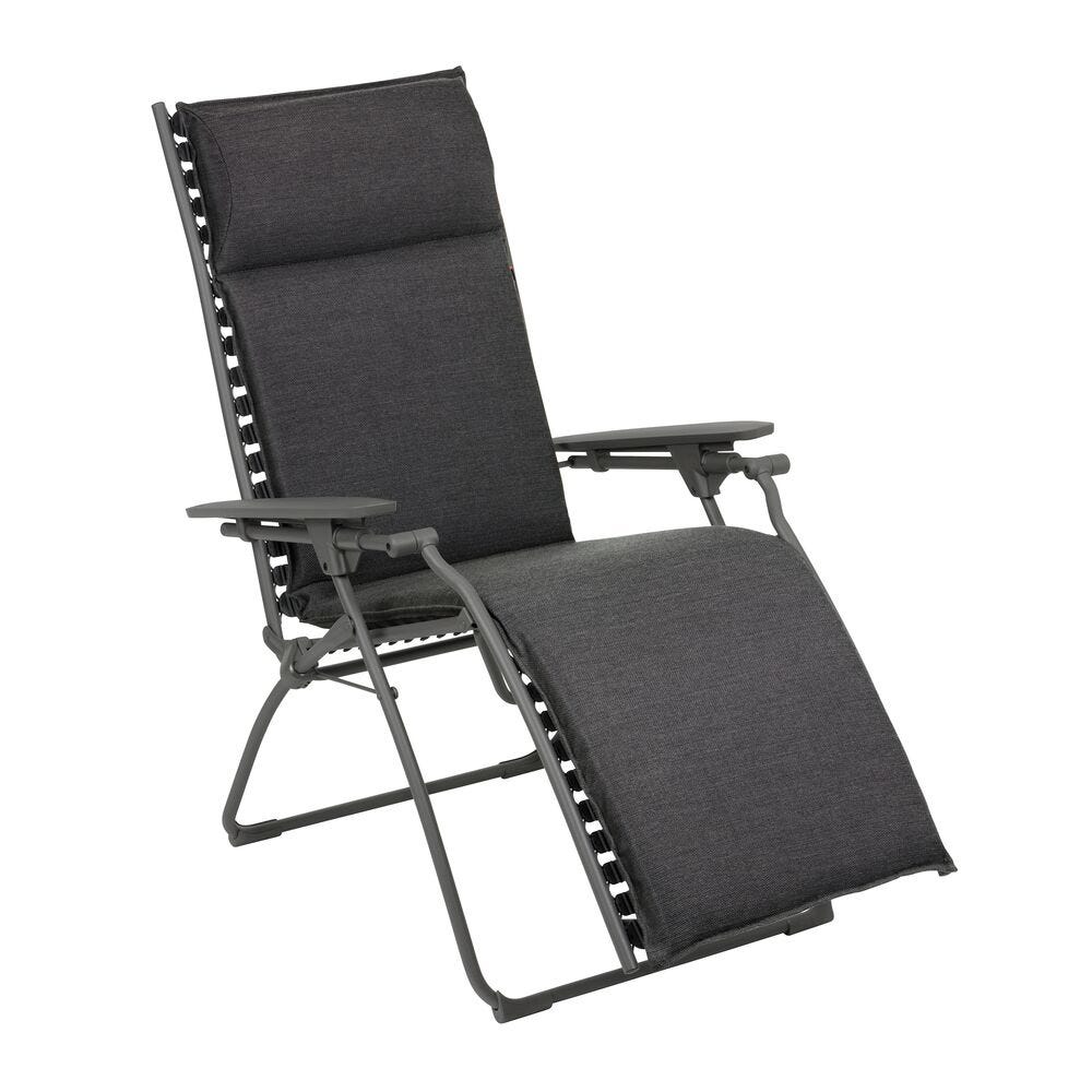 Gepolsterte Zero-Gravity-Relaxliege Bayanne Hedona Grau Onyx