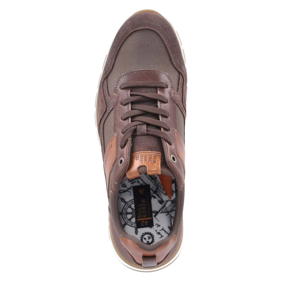 BullboxerLow Sneaker - Dark Brown-Cognac