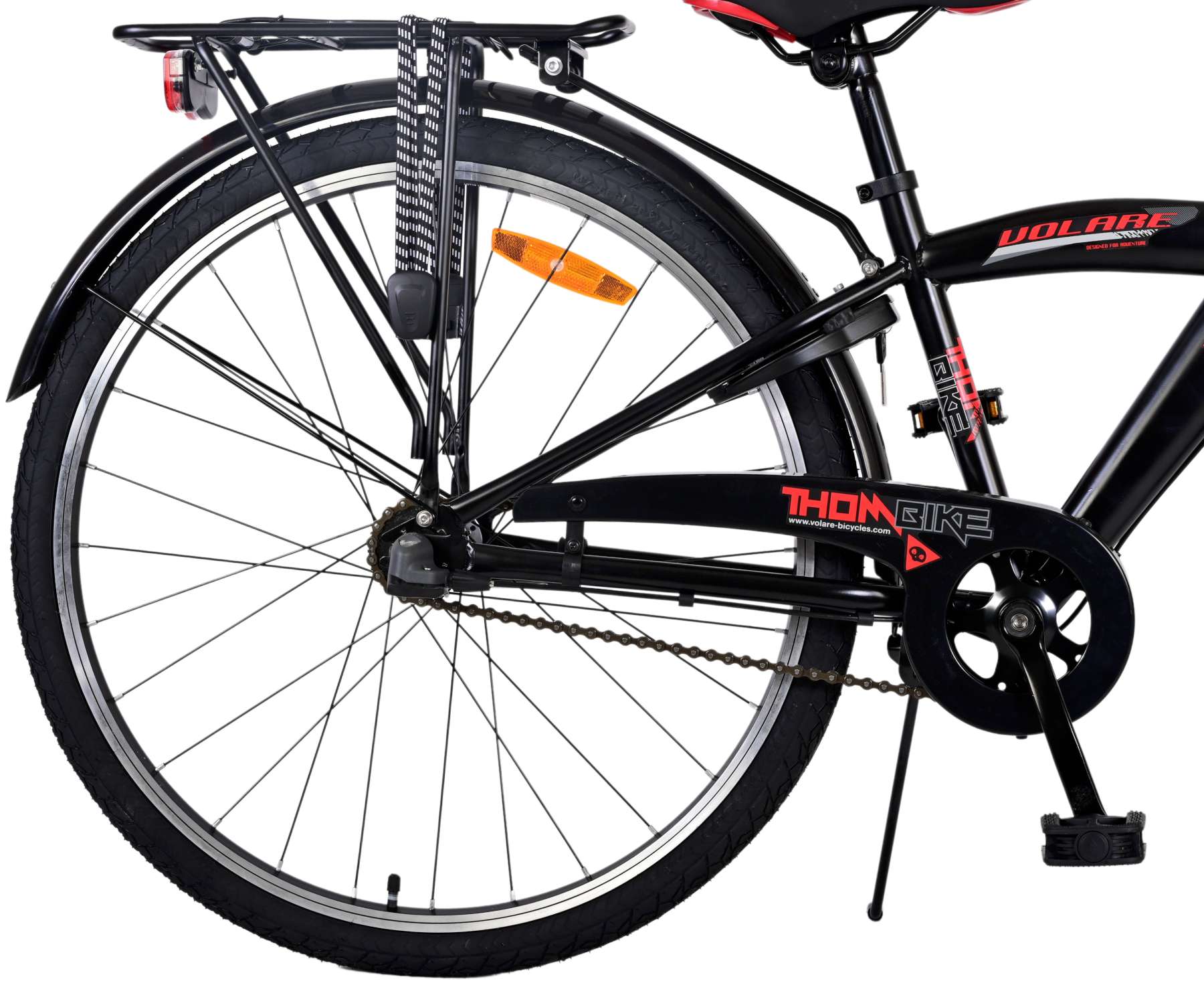 Kinderfahrrad Thombike für Jungen 26 Zoll Kinderrad in Schwarz Rot