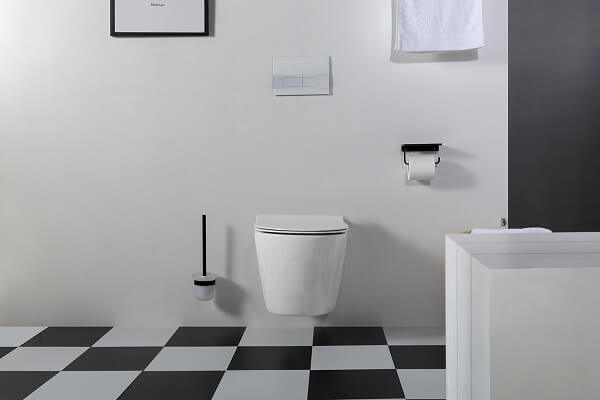 Geberit UP100 toiletset met Saniclear Jama randloze toiletpot incl softclose zitting